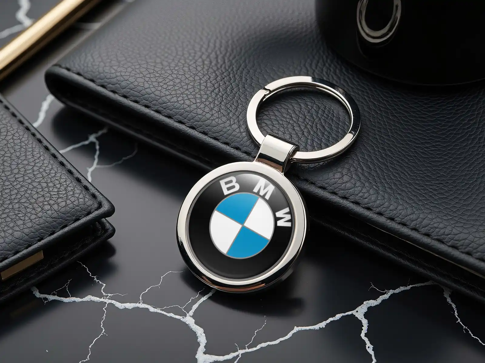 BMW Portachiavi Metallo Lega Robusta Design